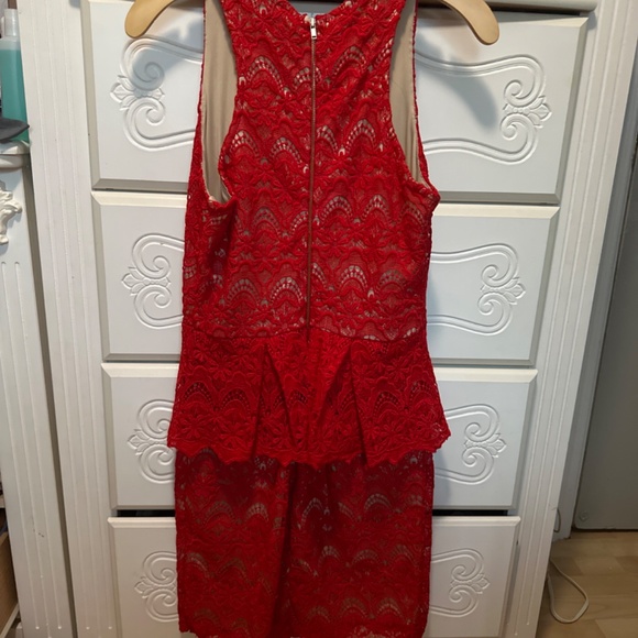 Jazlyn Lace Peplum Dress - Picture 2 of 3